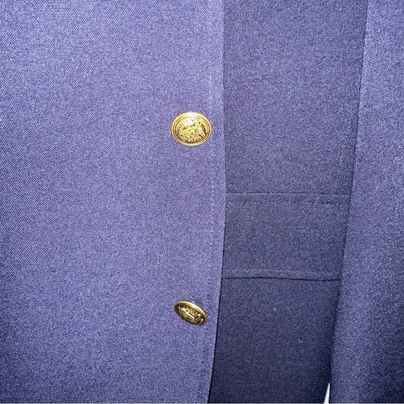 Reed ST James men’s blazer suit, jacket coat navy blue size 42L with gold - Picture 4 of 8